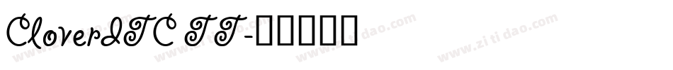 CloverITC TT字体转换